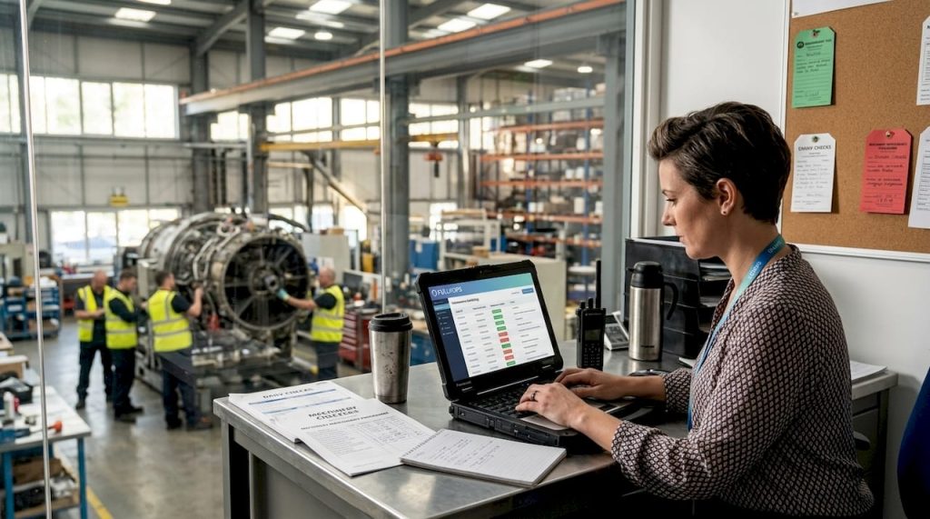 Operations manager scheduling preventive maintenance tasks